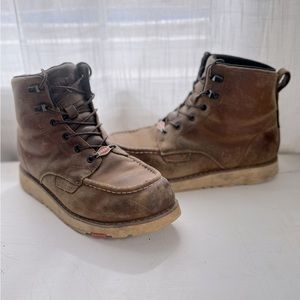 Brunt 3/4 Workboot-Brown-Size 9.5